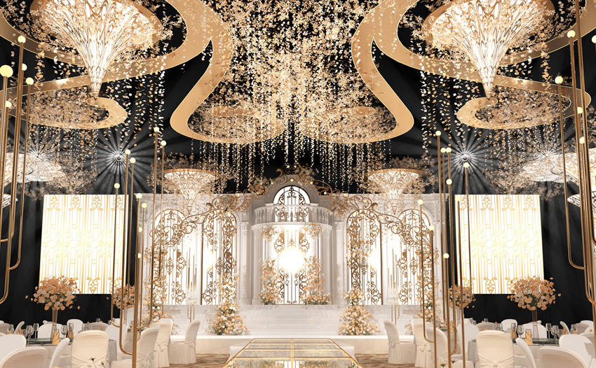 镇雄花木兰喜事汇金色大厅效果展示